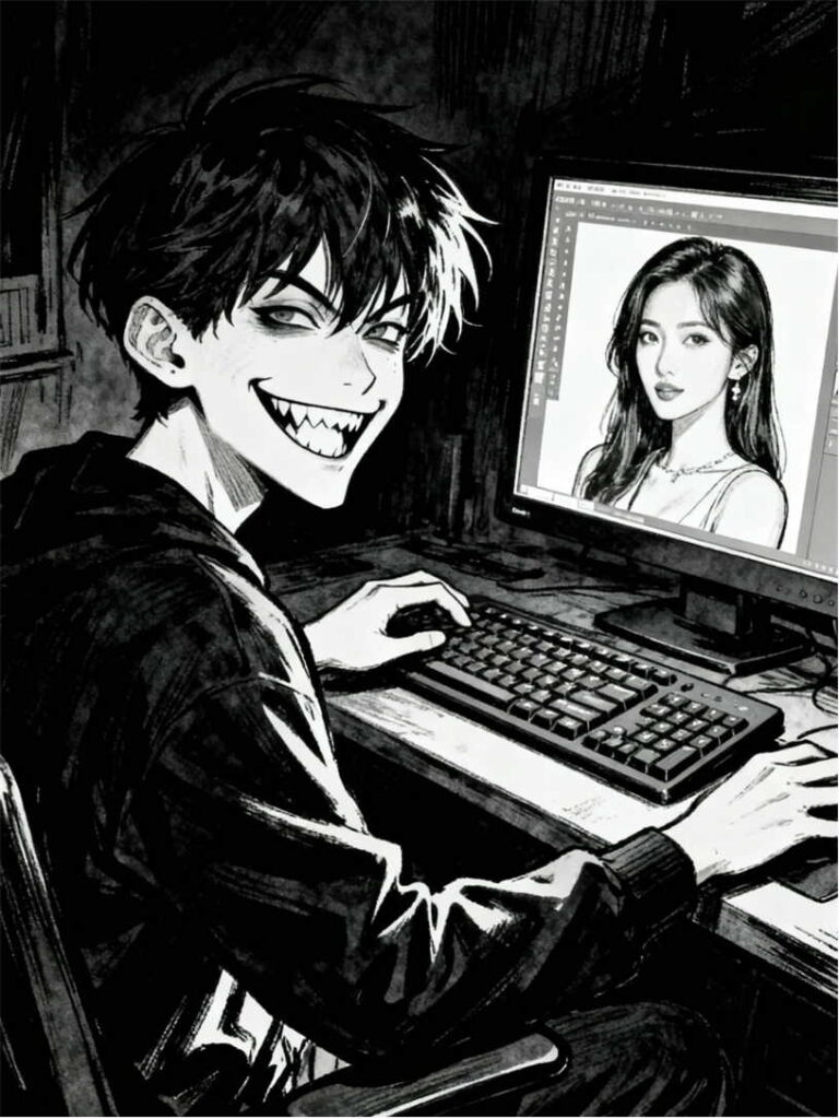 AIで違法画像を作成する人物