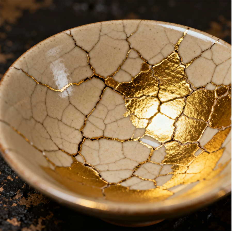 金継ぎ 皿 美しい輝き