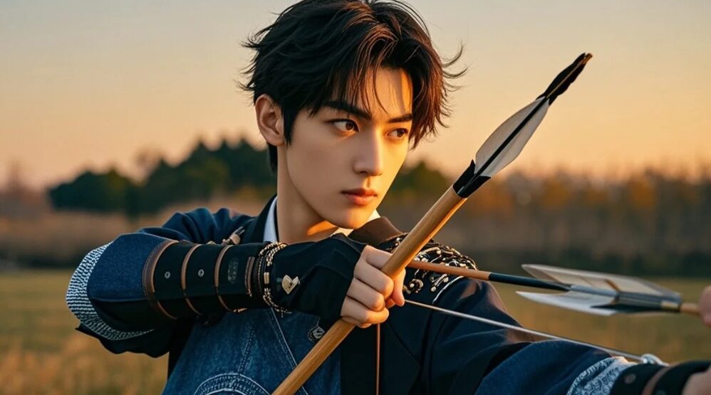 弓　射る　男優