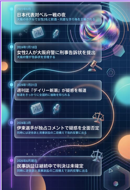 事件のタイムライン
