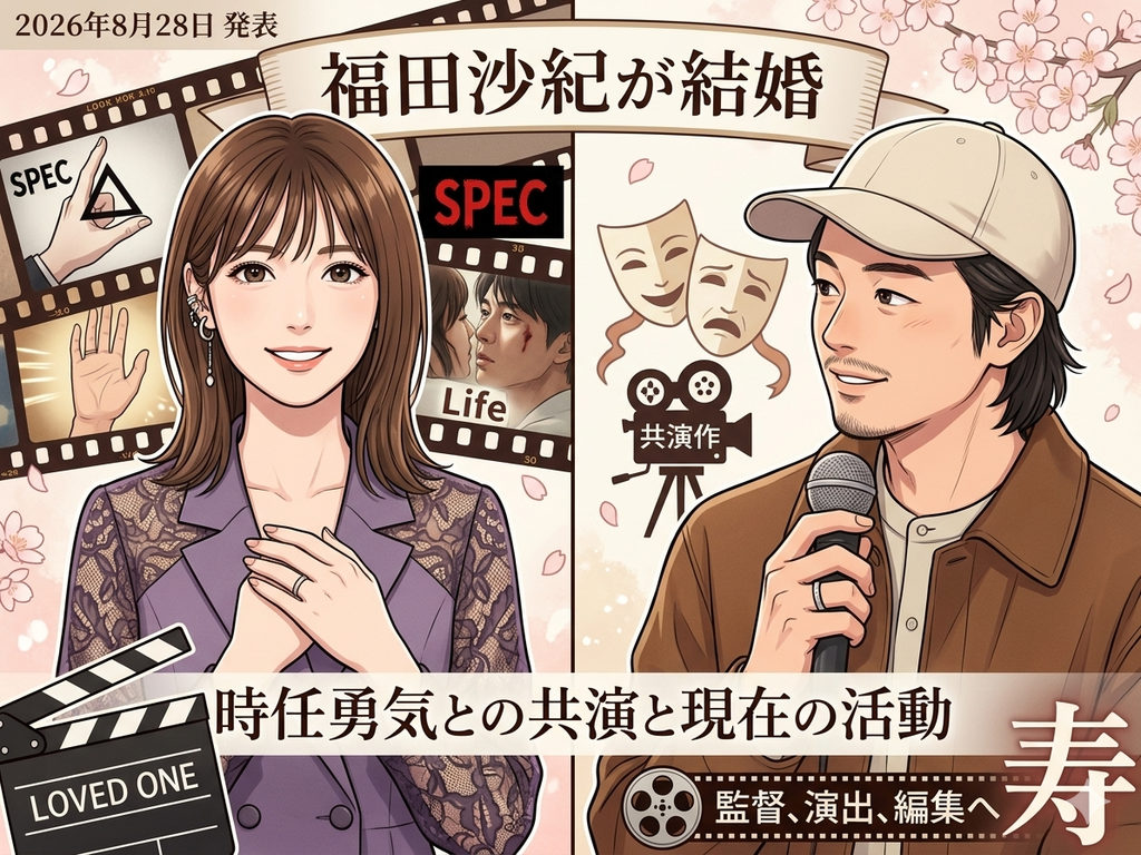 福田沙紀が結婚！時任勇気との共演と現在の仕事をたどる